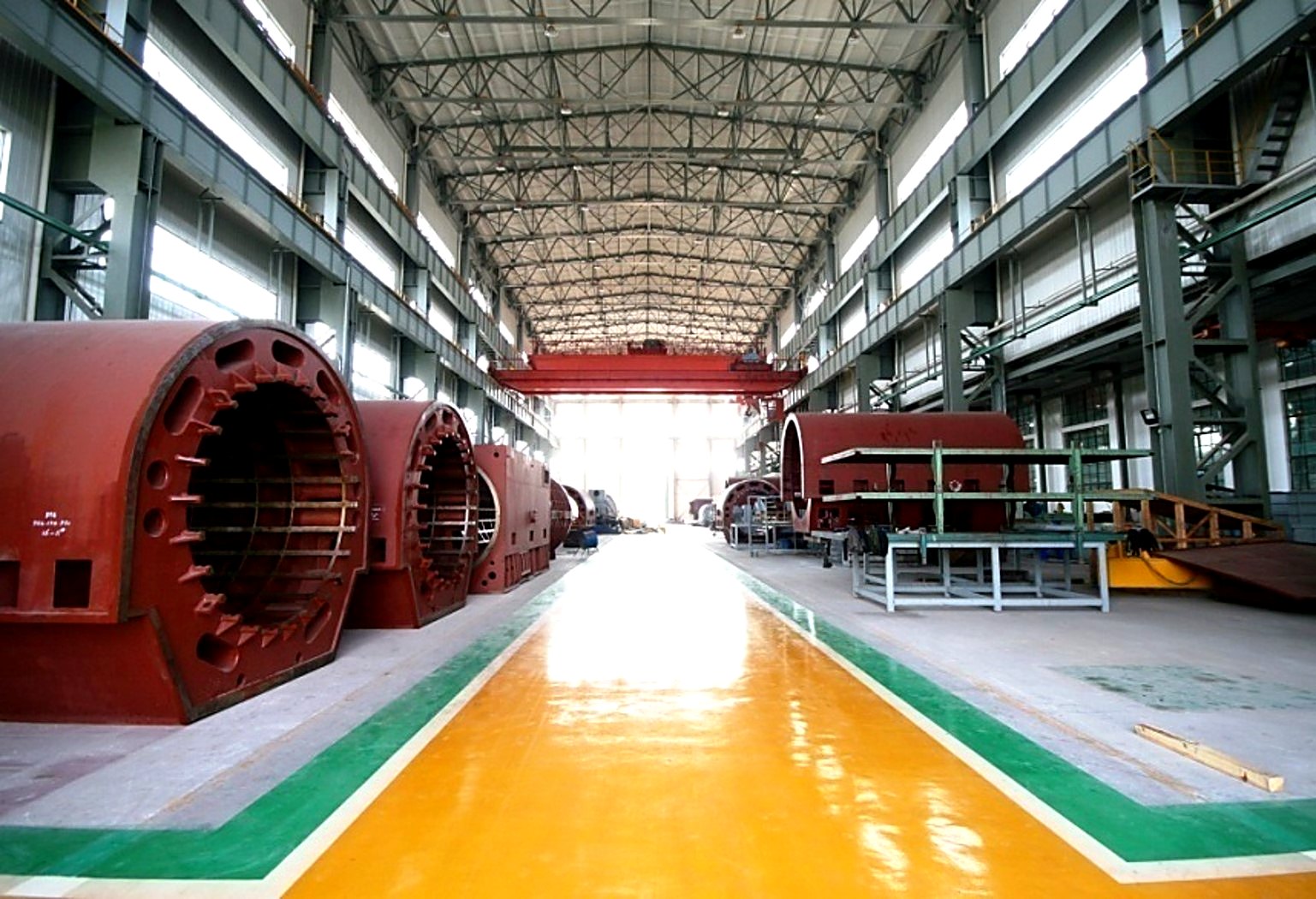 Turbo generator assembly shop