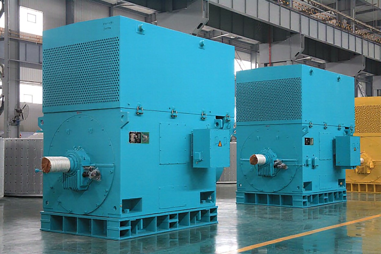 YX2 high-efficiency induction motors in final assembly