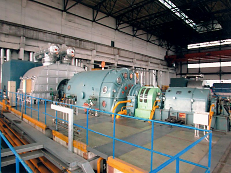 Turbine generator unit on the test stand