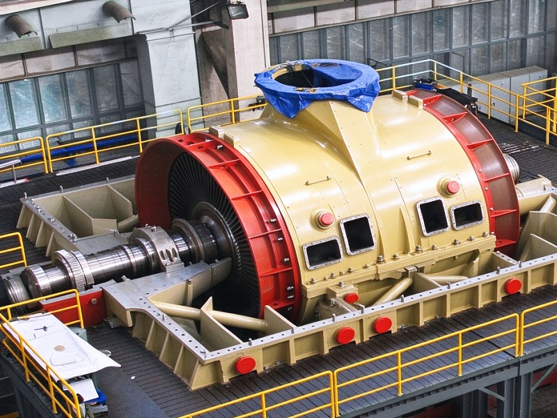 330 MW steam turbine in final assembly