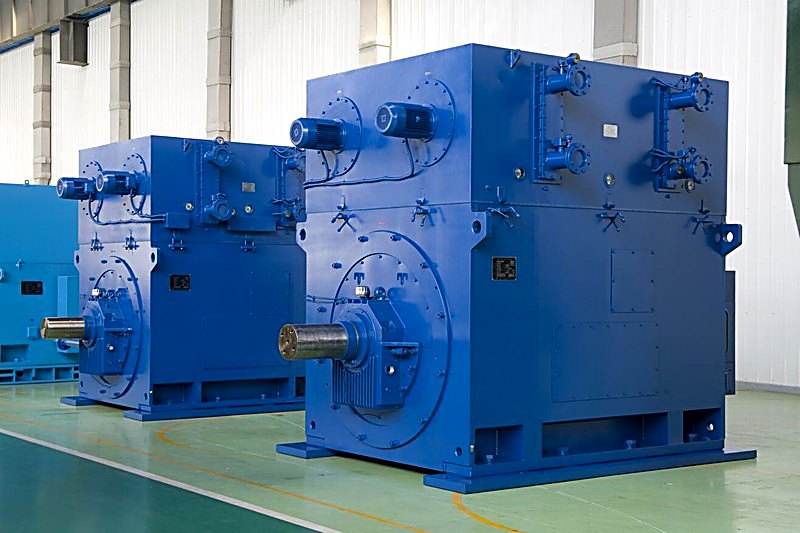 MW-class synchronous VFD motors in final assembly
